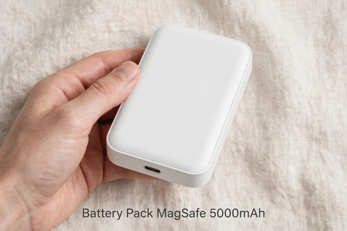 Battery Pack Magnético 5000mAh Compatible MagSafe iPhone - Carga Inalámbrica - Bravauy7