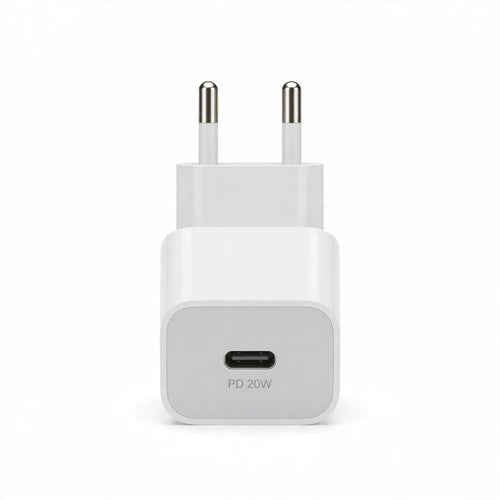 Combo Cargador 20W USB-C + Cable Tipo C a Tipo C 1M - Carga Rápida iPhone.