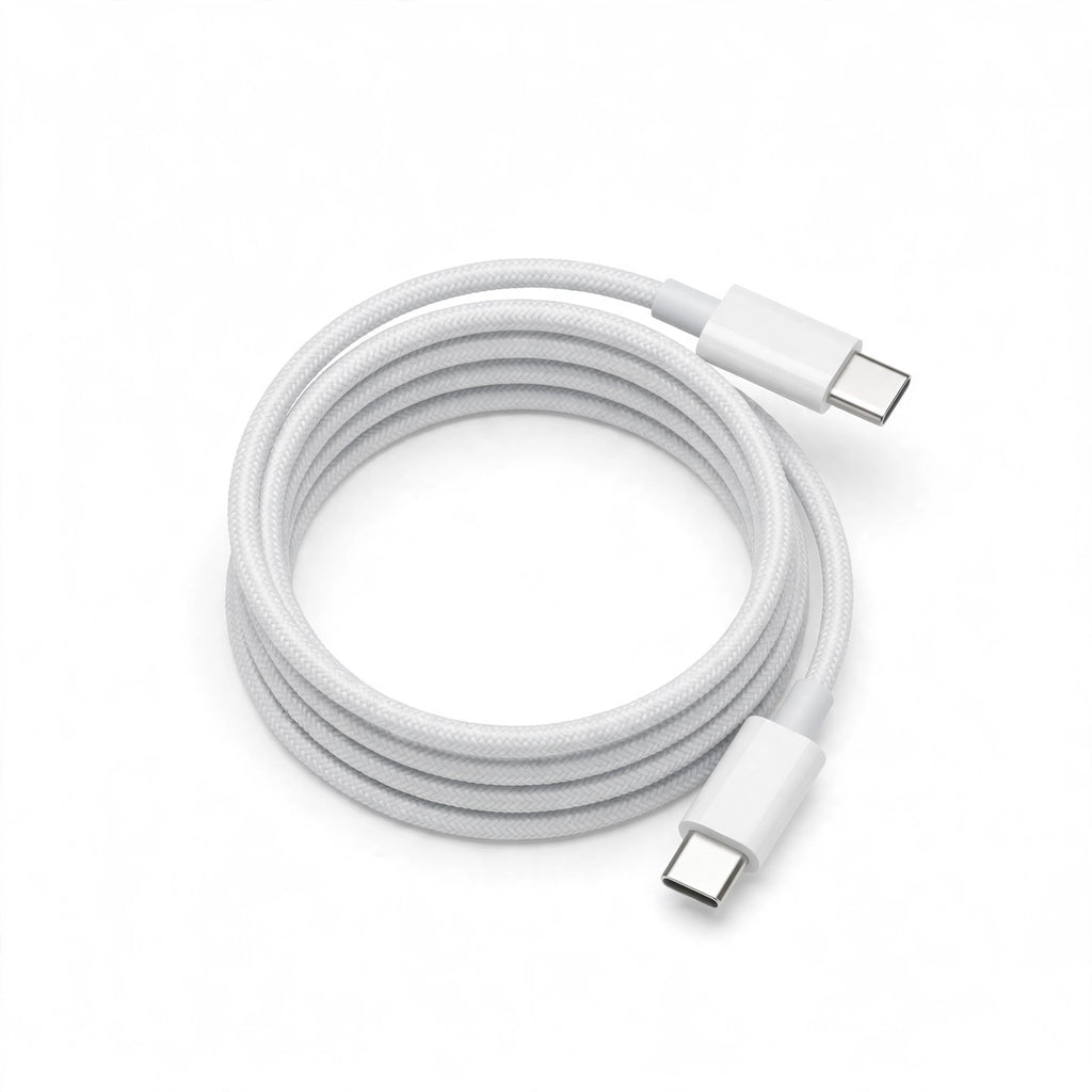 Combo Cargador 20W USB-C + Cable Tipo C a Tipo C 1M - Carga Rápida iPhone.